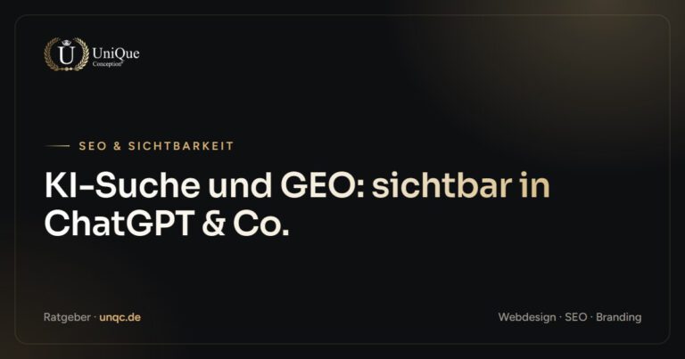 Beitragsbild: KI-Suche und GEO, sichtbar in ChatGPT und Co.