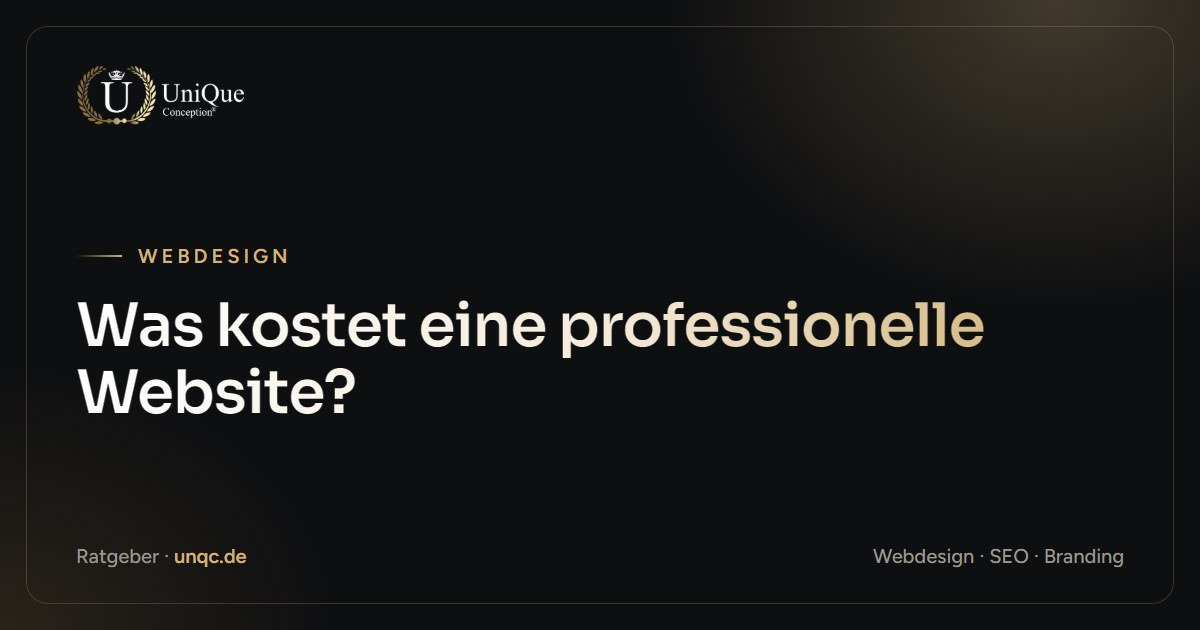Beitragsbild: Was kostet eine professionelle Website?