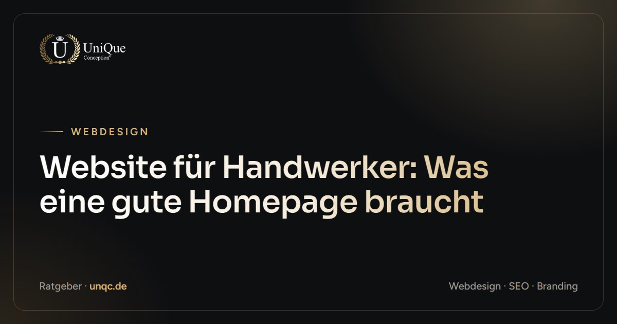 Beitragsbild: Website für Handwerker: Was eine gute Homepage braucht